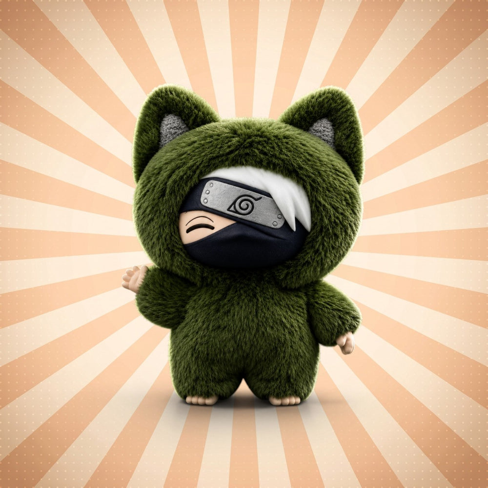 Kakashi Hatake Cat Plush — Naruto | Hidden Leaf Legends Vol. 3