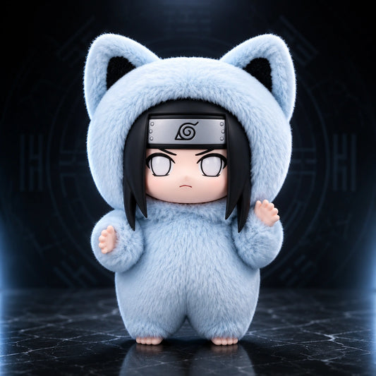 Neji Hyuga Plush Figure — Cat Costume | Hidden Leaf Legends Vol.3
