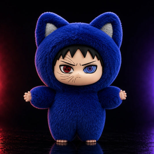 Obito Uchiha Plush Figure — Sharingan & Rinnegan | Cat Costume | Hidden Leaf Legends Vol.3