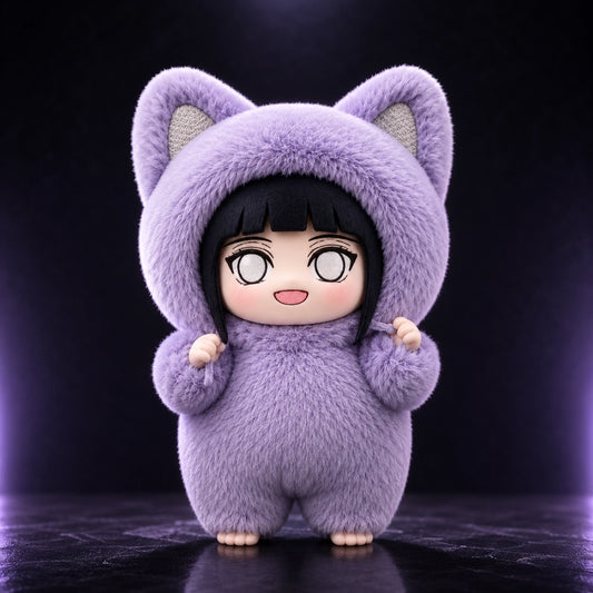 Hinata Hyuga Plush Figure — Cat Costume | Hidden Leaf Legends Vol.3