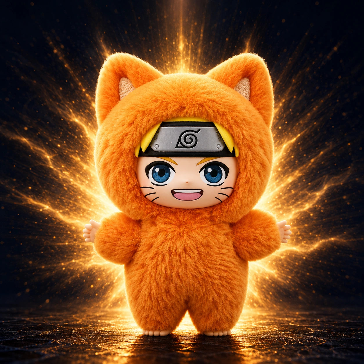 Naruto Uzumaki Plush Figure — Cat Costume | Hidden Leaf Legends Vol.3
