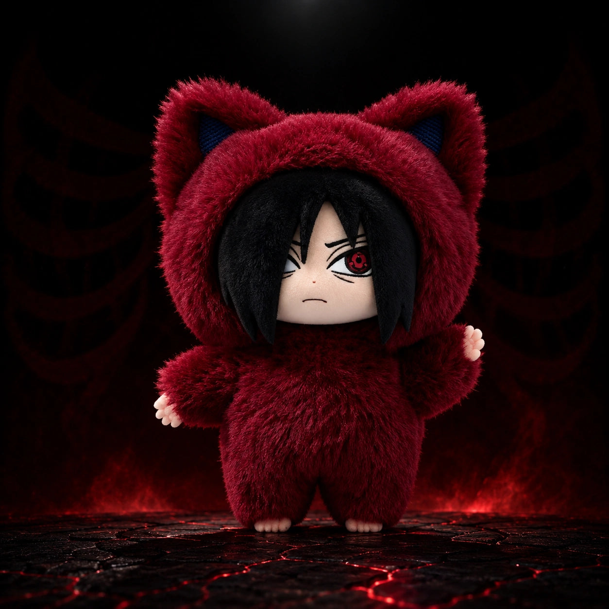 Madara Uchiha Plush Figure — Secret Rare | Cat Costume | Hidden Leaf Legends Vol.3
