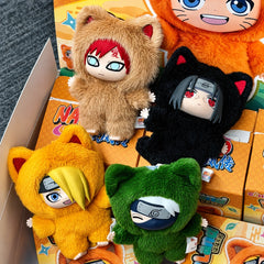 Naruto cat plush figures — Vol. 3 shelf display