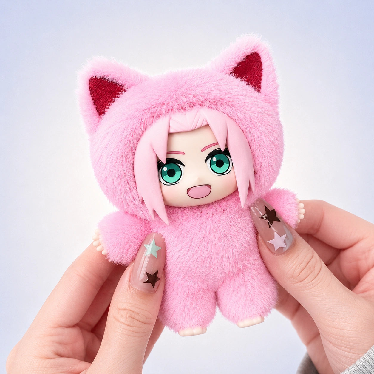 Sakura Haruno Plush Figure — Cat Costume | Hidden Leaf Legends Vol.3